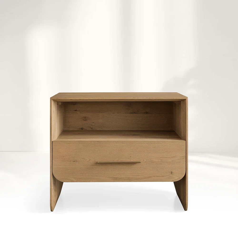 Minimalist Single - drawer nightstand