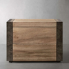 Two - tone Double - drawer nightstand