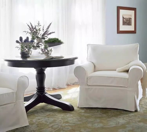 Removable And Washable White Sofa