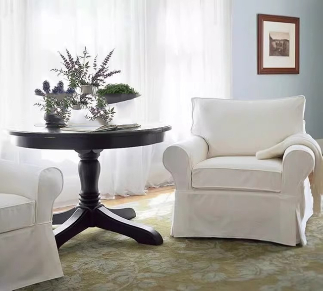 Removable And Washable White Sofa