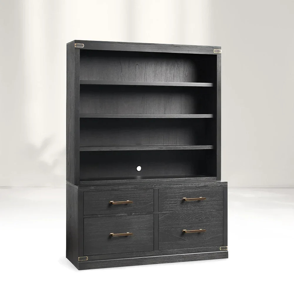 Modular Bookcase with File Base