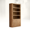 Natural - inspired Wooden Storage Shelf