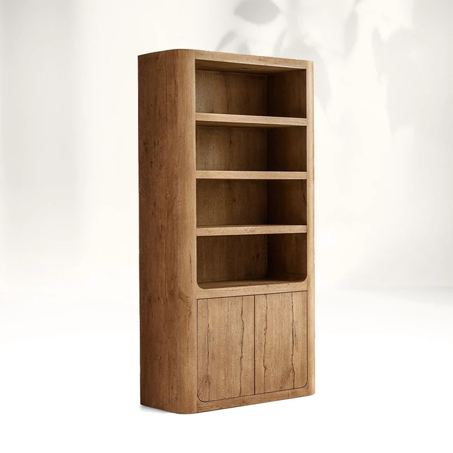 Natural - inspired Wooden Storage Shelf