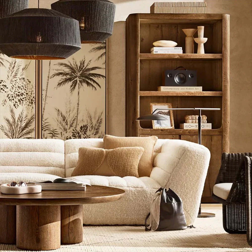 Natural - inspired Wooden Storage Shelf