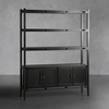 Contemporary - minimalist Black Storage Shelving