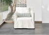 Japanese-style linen fabric simple sofa