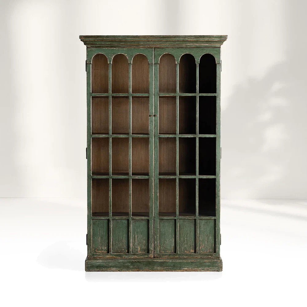 Classic Arch Window Storage Cabinet