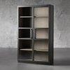 Factory oak and glass Cabinet