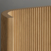 Finnley Grooved Ebony Bed 