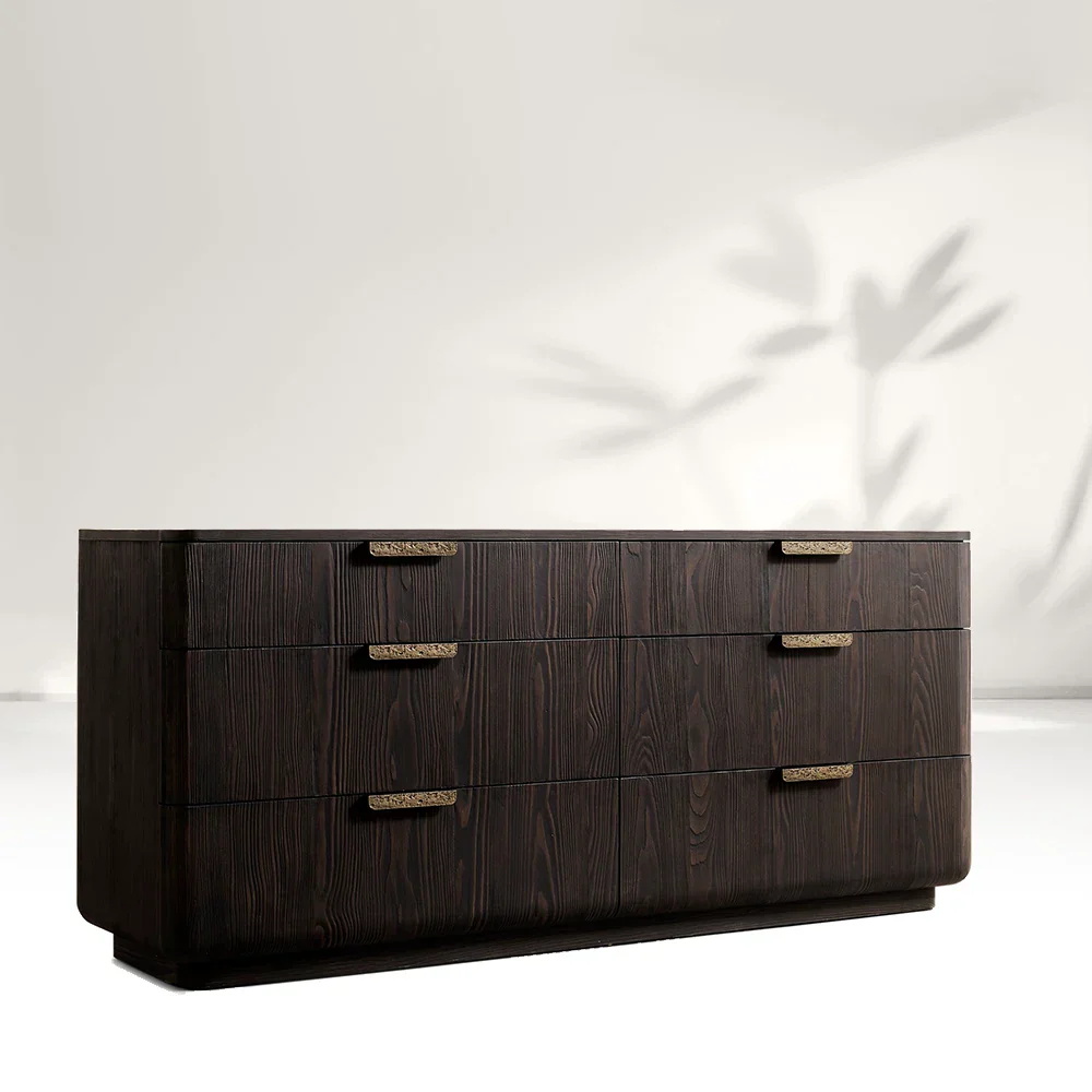 Wooden 6-Drawer Dresser