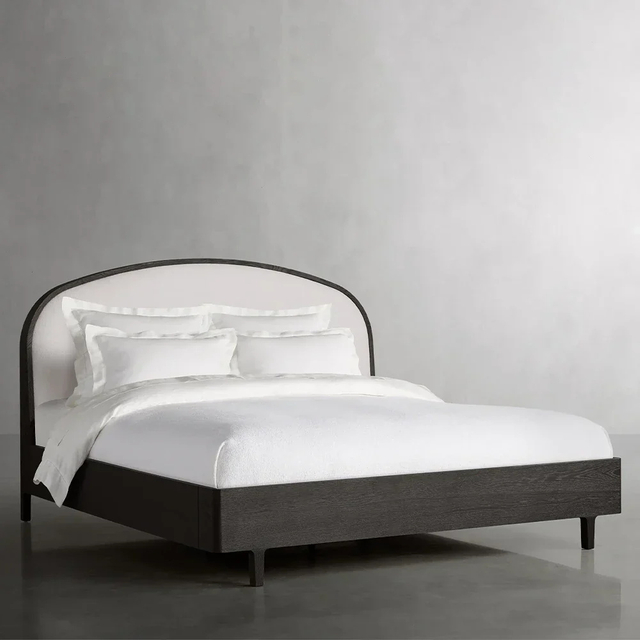 Modern Two - tone Upholstered Bed
