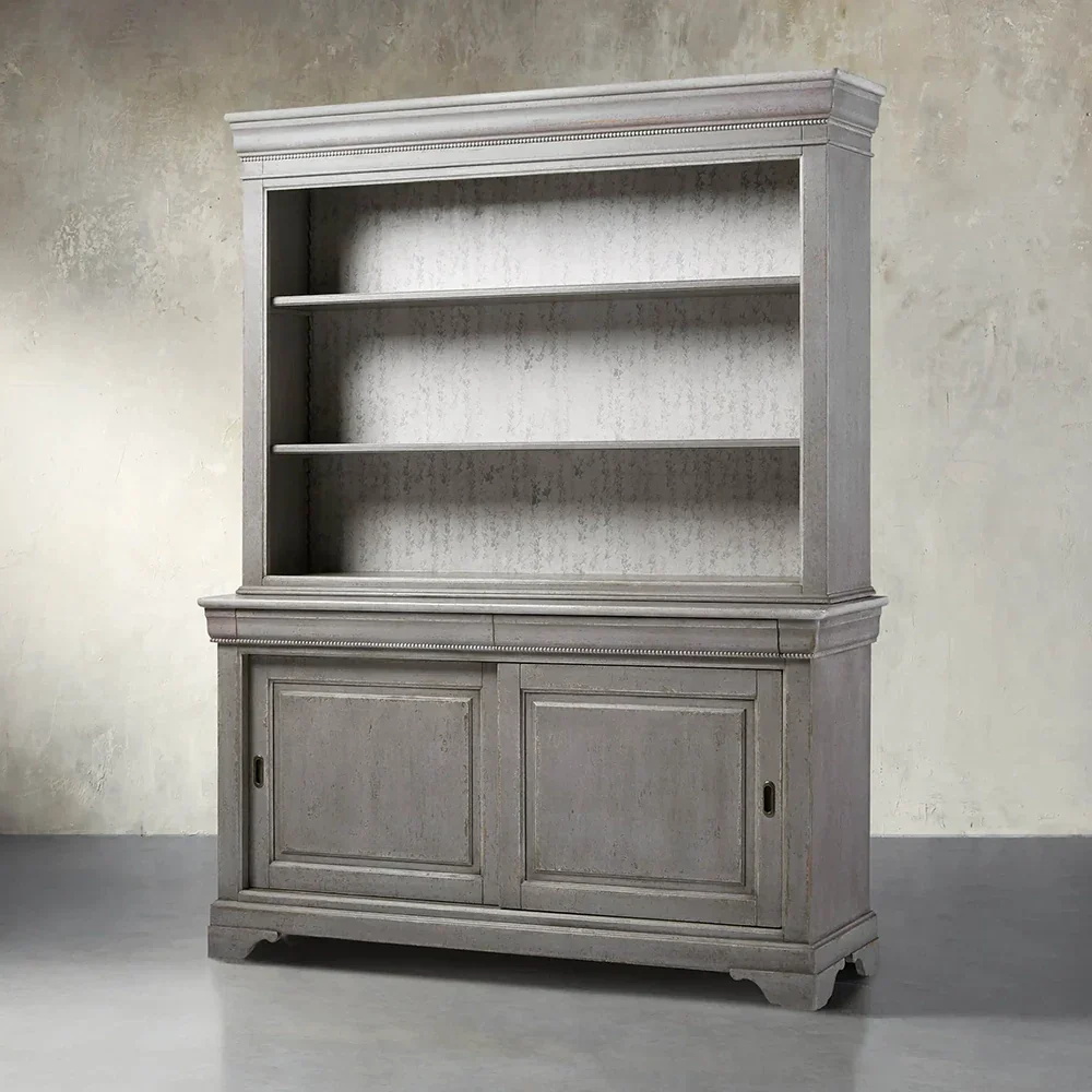 Multi - shelf Oak Bookcase