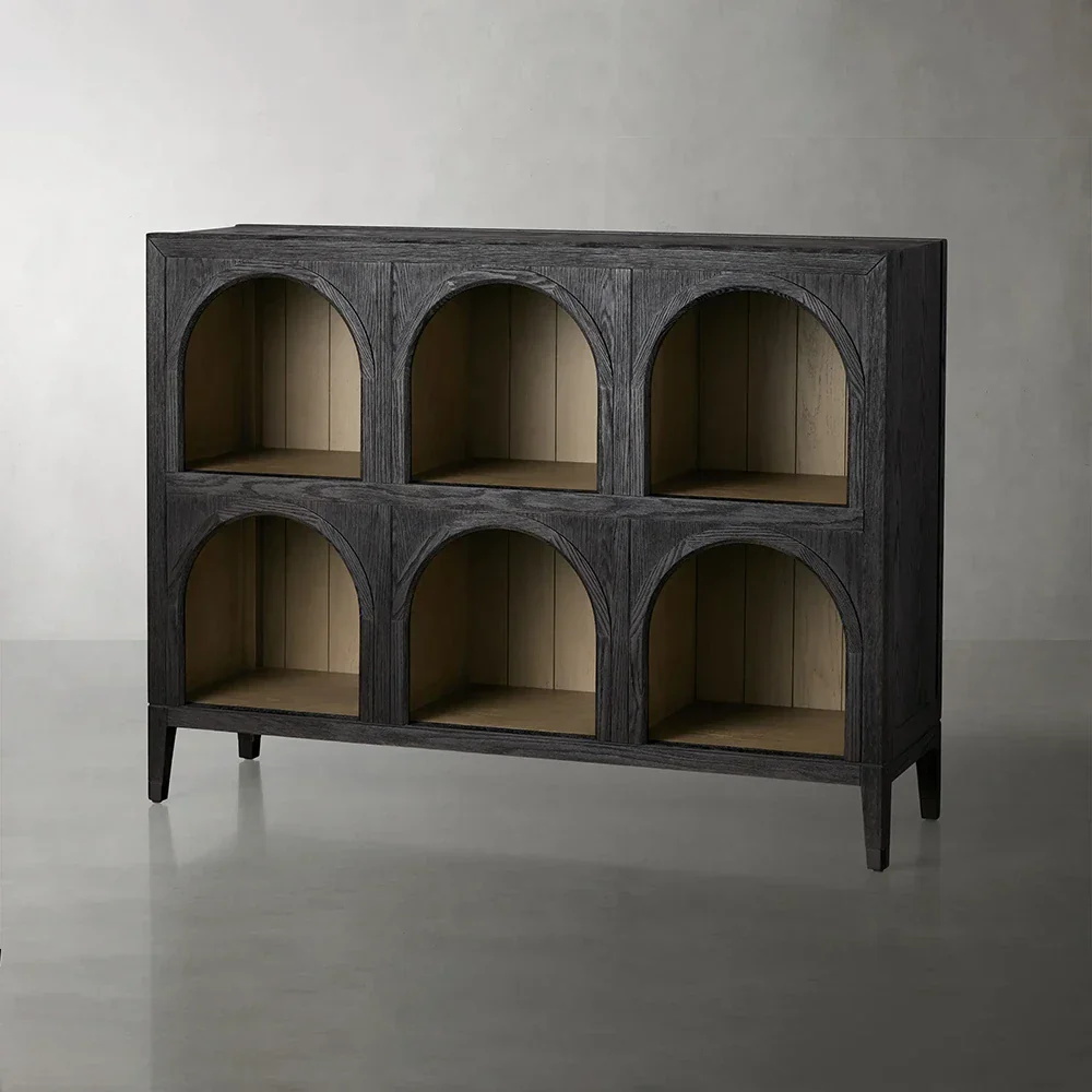  Antique Arched Storage Cabinet