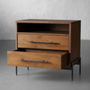  Wood Two - drawer Storage Nightstand