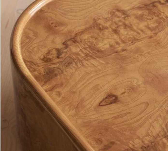 Rural-style Solid Wood Round Coffee Table