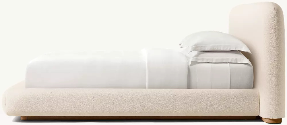 Fabric Extended Panel Bed