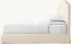 Slipcovered Camelback Panel Bed