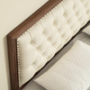 High-end Bedroom Walnut Wood Double Bed