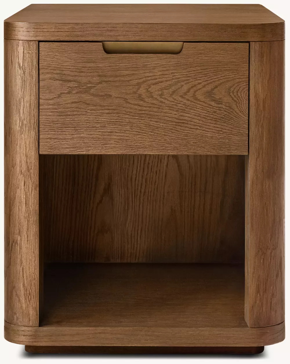 Solid Wood Opened Nightstand 