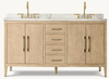 French Contemporary Double Vanity