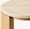 Solid Wood Round Side Table