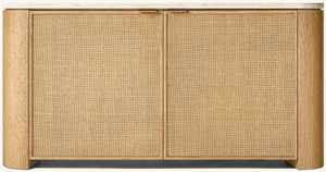 Woven Panel 2-Door Sideboard 