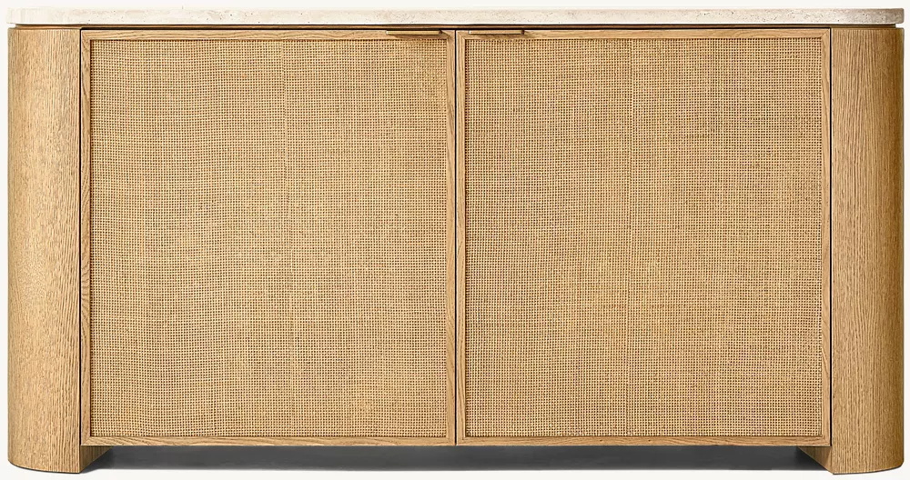 Woven Panel 2-Door Sideboard 