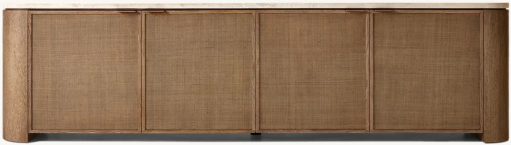Woven 4-door Media Console
