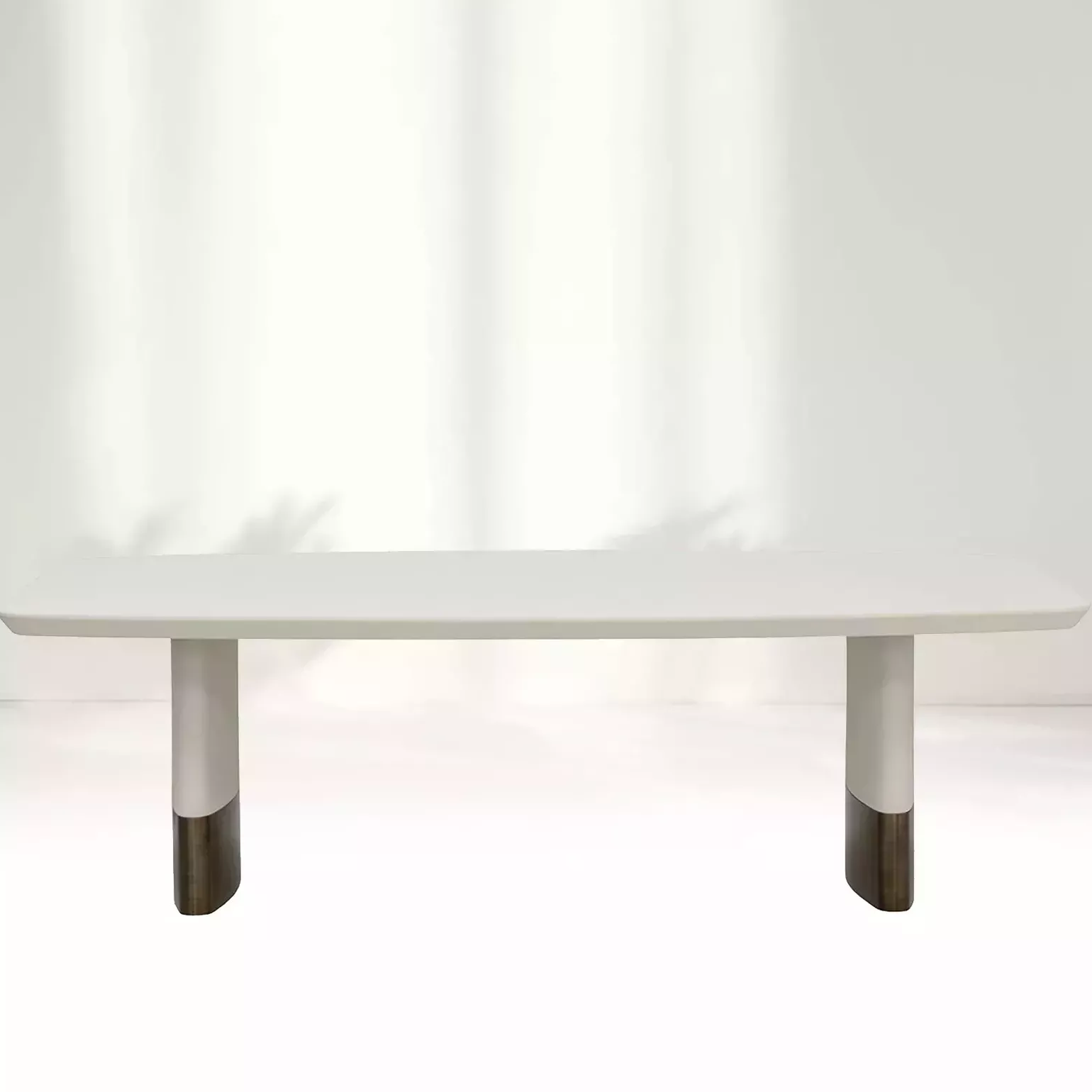 Two-color Rectangular Dining Table: In A Dual-color Form, Redefining Contemporary Spatial Aesthetics