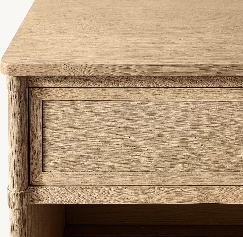Single Drawer Open Shelf Bedside Table