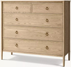 White Oak with Compartmental Storage Dressing Table