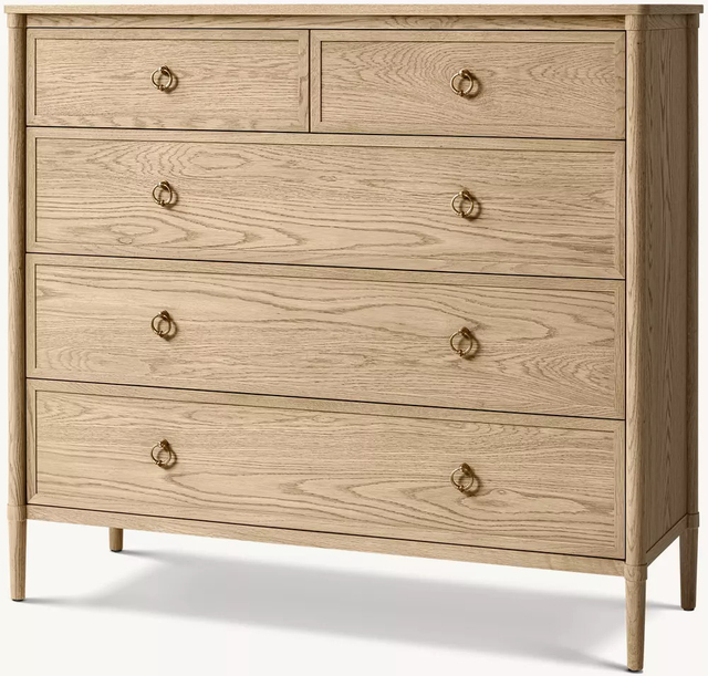 White Oak with Compartmental Storage Dressing Table