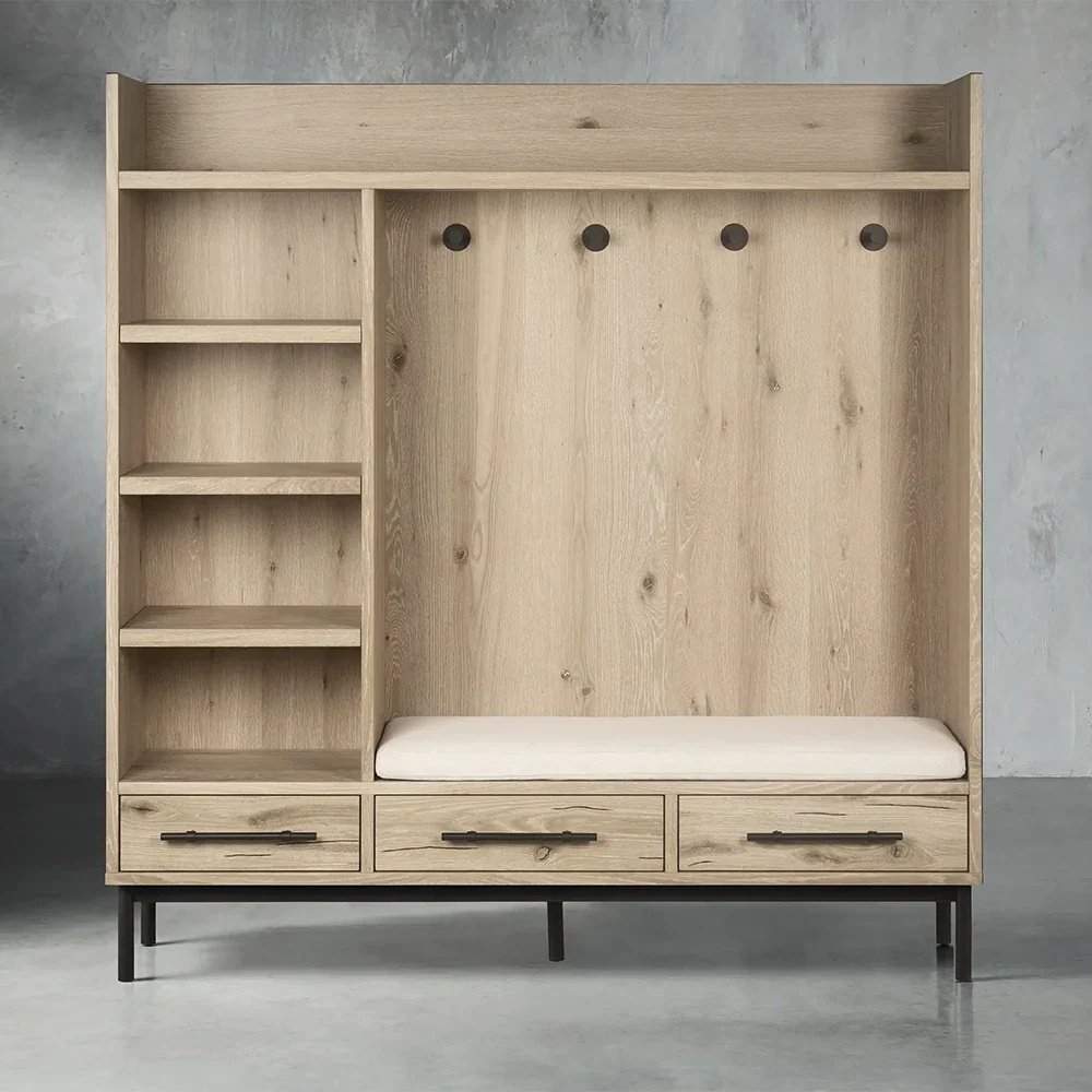 Entrance Coat Rack Cabinet