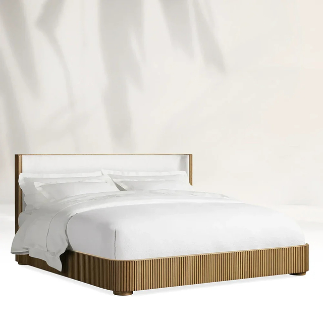Bedroom Solid Wood Double Queen Bed Customization