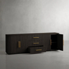 Solid Oak Buffet Cabinet