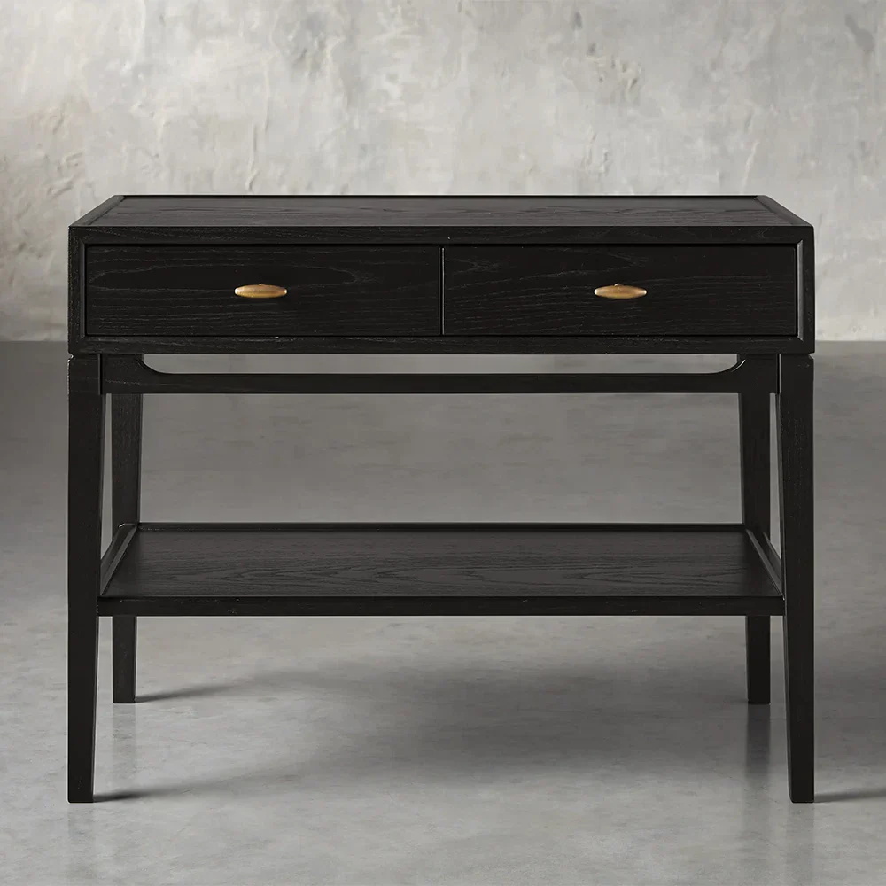 Simple Two-pull Bedside Table