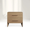  Double - Drawer Solid Wood Nightstand