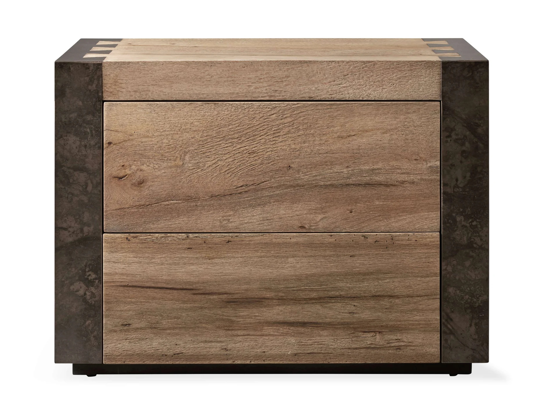 Two - tone Double - drawer nightstand