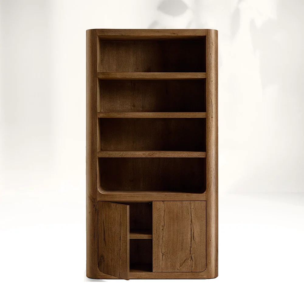 Natural - inspired Wooden Storage Shelf