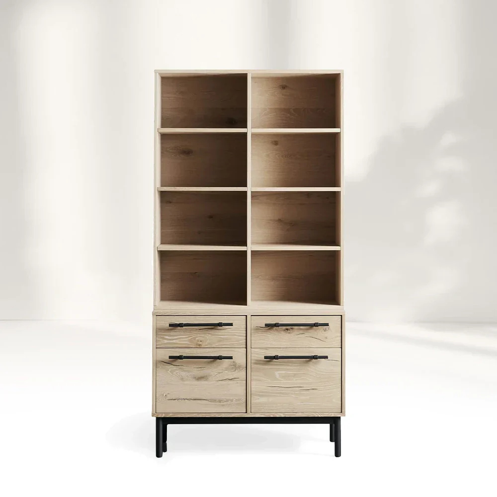 Single Bookcase with File Base