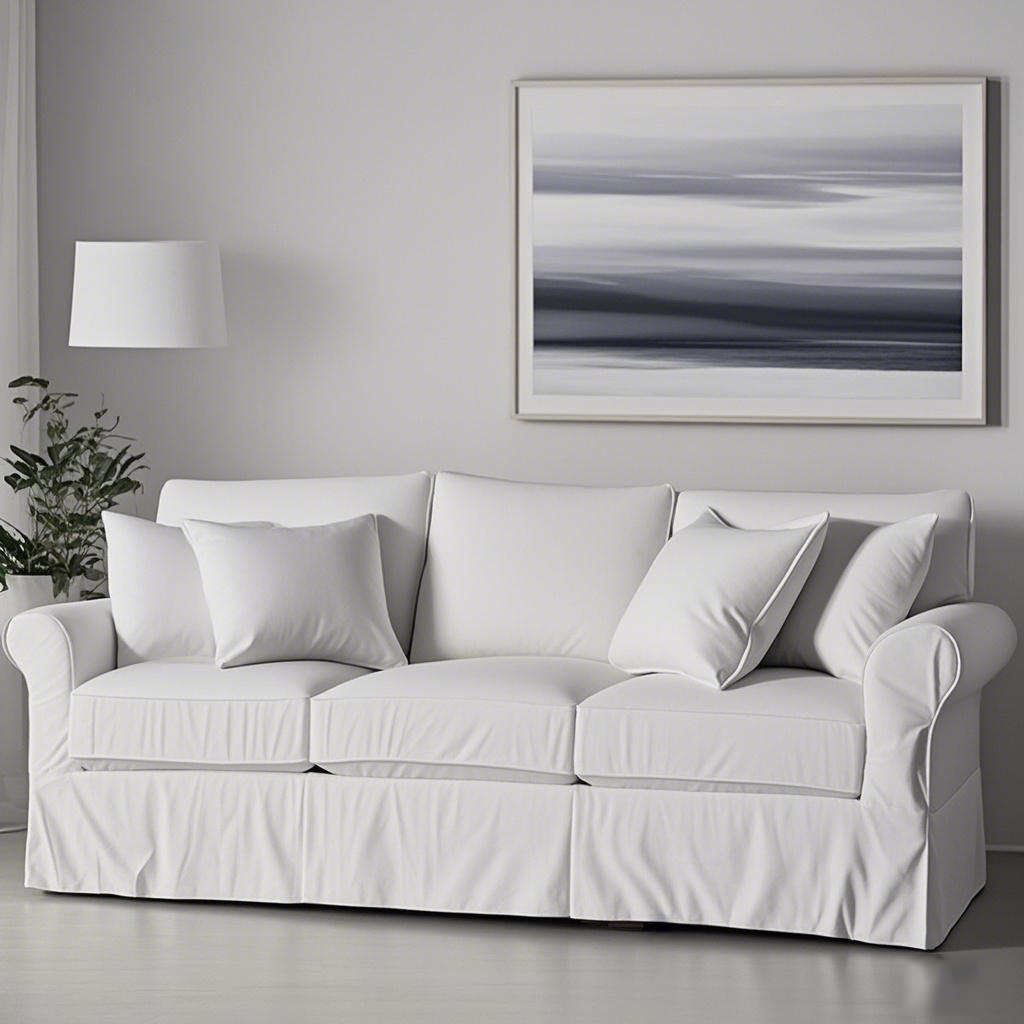 Linen washable fabric sofa