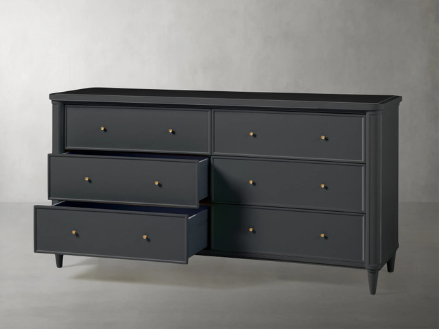 Wide Six-Drawer Dresser
