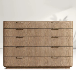 Wooden 10-Drawer Dresser
