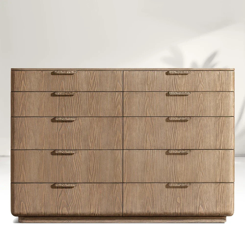 Wooden 10-Drawer Dresser