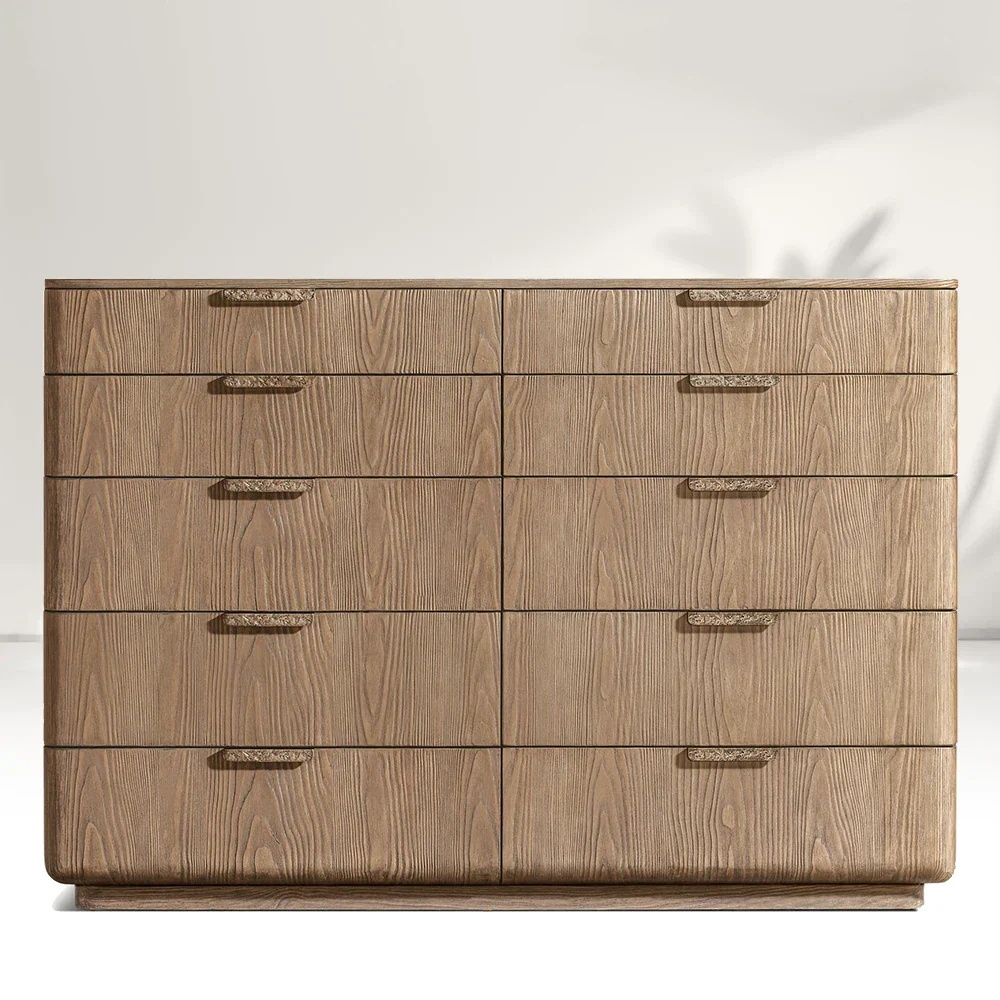 Wooden 10-Drawer Dresser