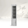 Single - door Wood Display and Storage Cabinet
