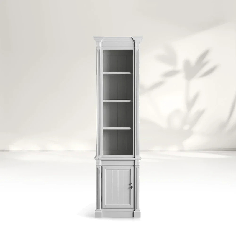 Single - door Wood Display and Storage Cabinet