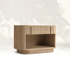 Vertical - striped Open - shelf Nightstand