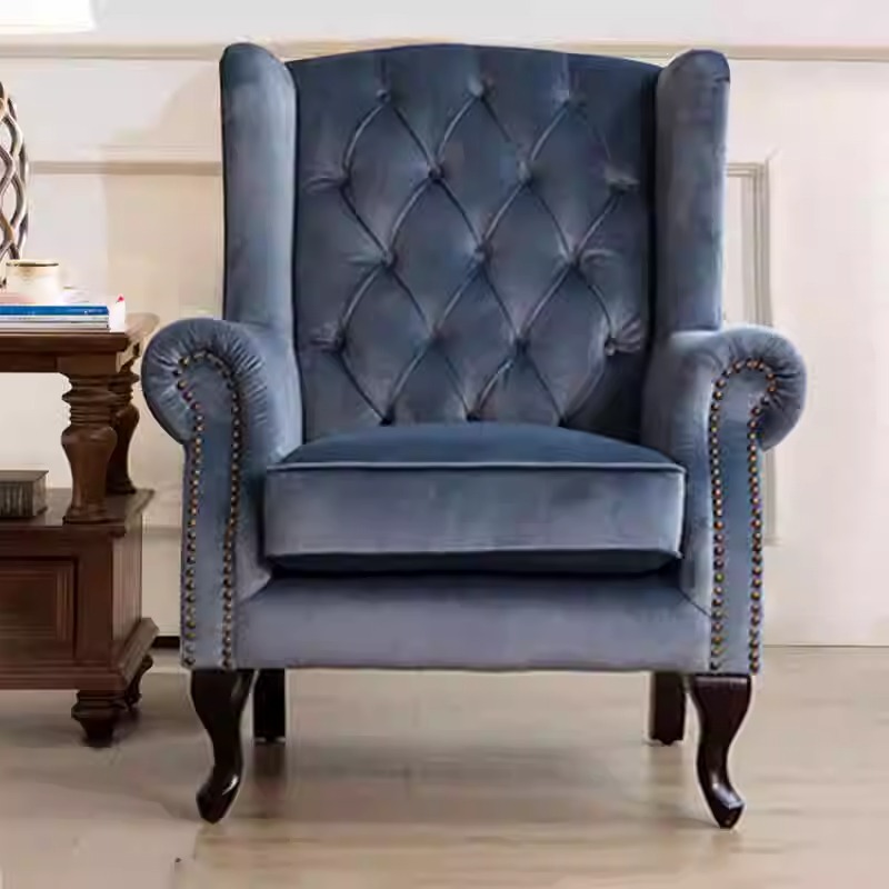 American-style fabric single sofa chair