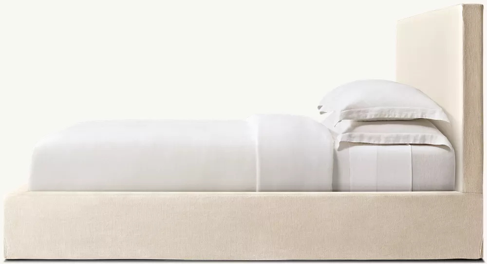  Slipcovered Fabric Panel Bed